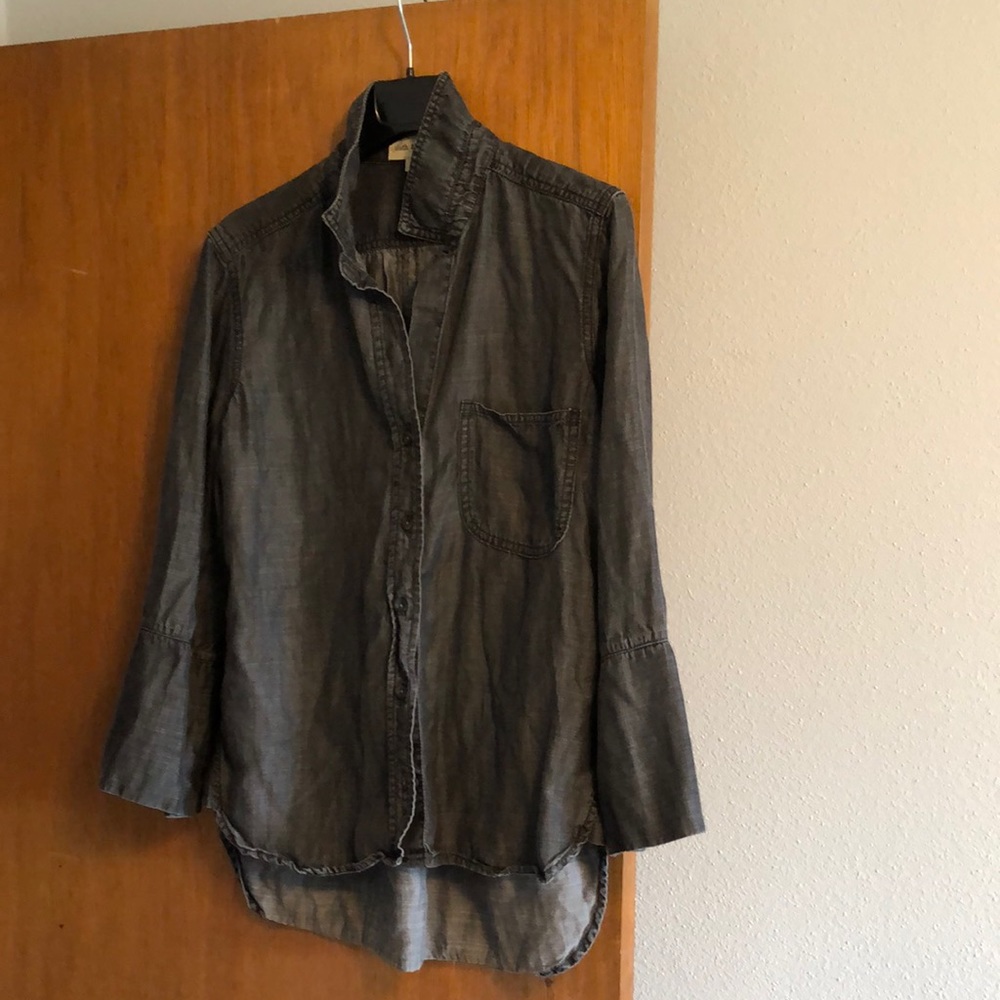 Dark denim button down (orig. from Anthropologie)